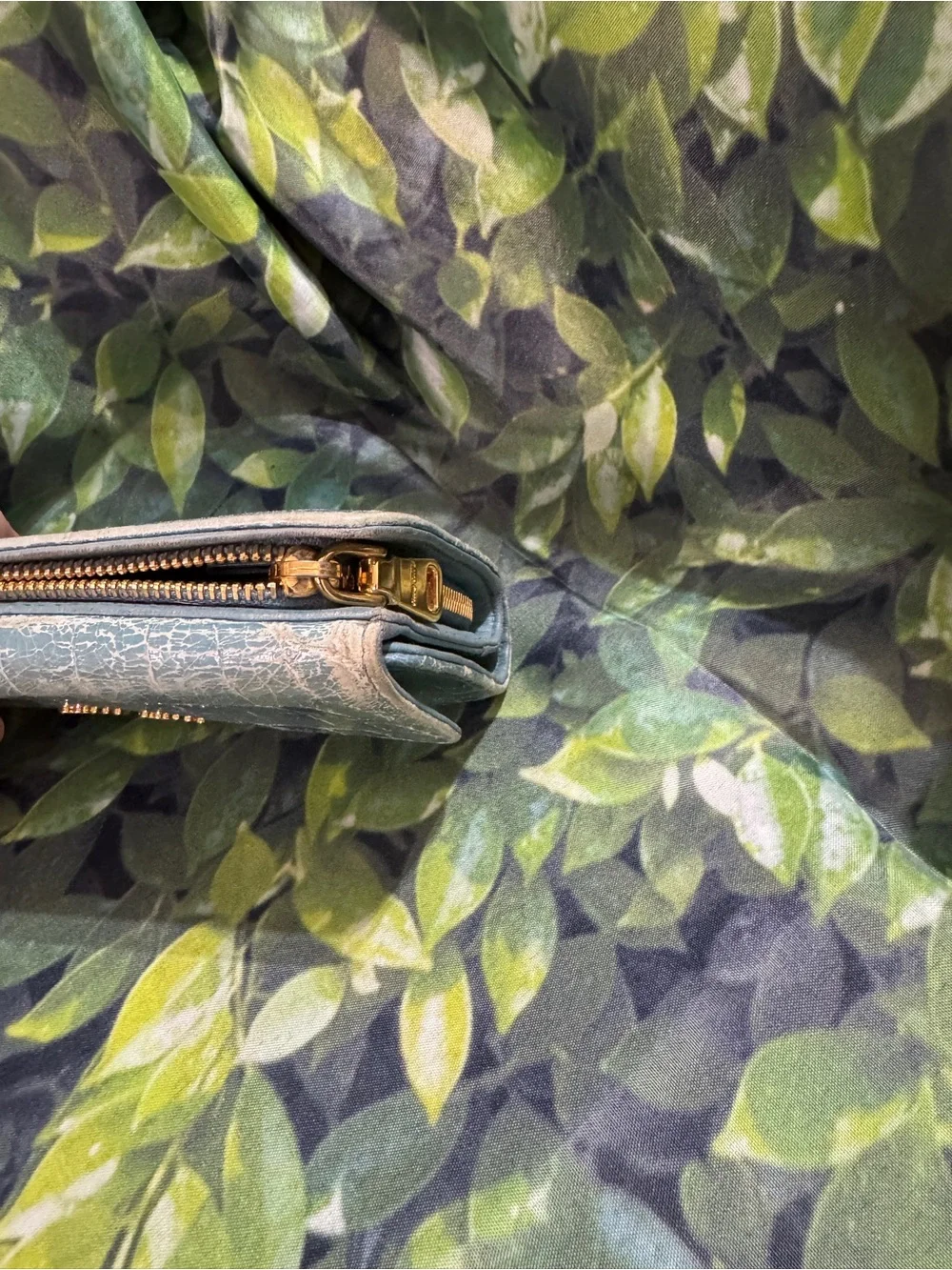 Miu Miu compact croc